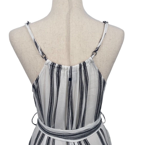 Dolce Vita Striped Linen Blend Jumpsuit, Size Extra Small - Picture 10 of 16